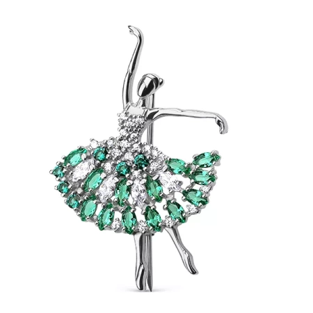 398702G017Л Брошь (Ag 925)