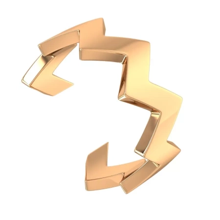 Серьга-каффа 0201520-00249 925 золочение