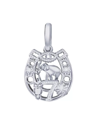 Серебряная подвеска 925 Счастье Удача 7 символов