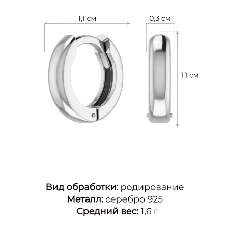 0201565-00245 Серьги (Ag 925)