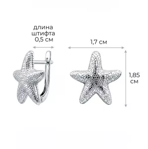 Серьги 2101842Л00245 Ag 925